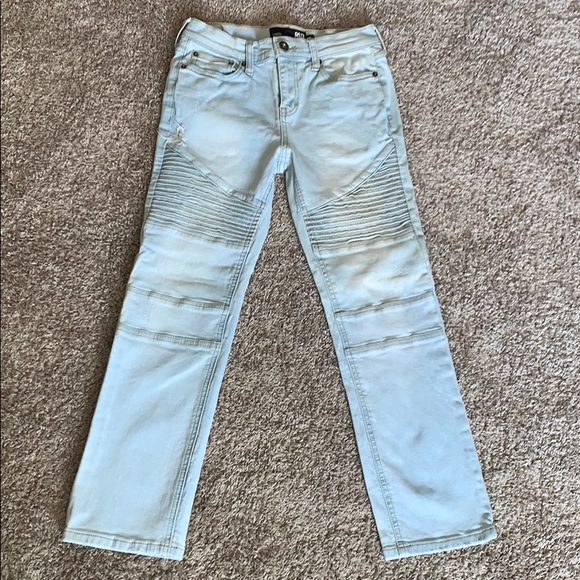 boys skinny biker jeans